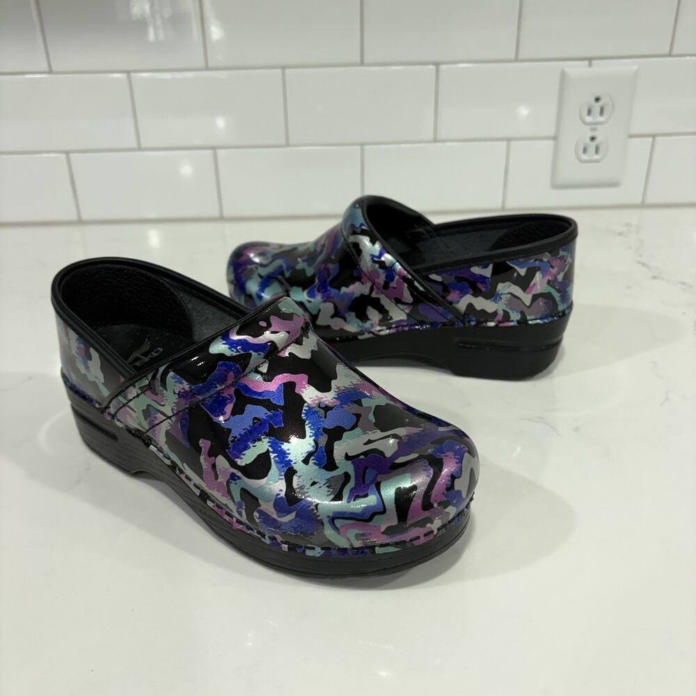 Dansko Professional Leather Clogs Shoes Mermaid Slip On Size 36 EU 5.5/6 US